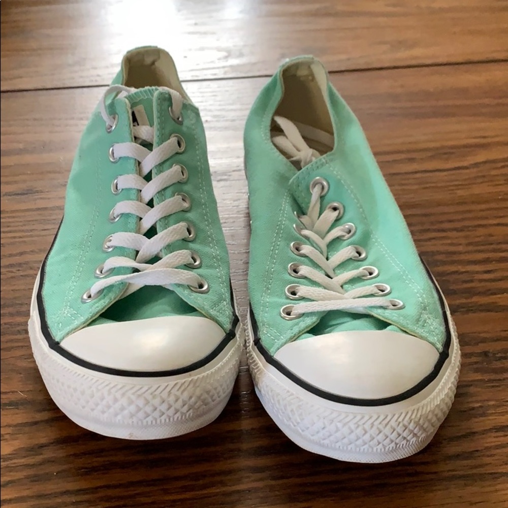 Mint green Converse lightly used